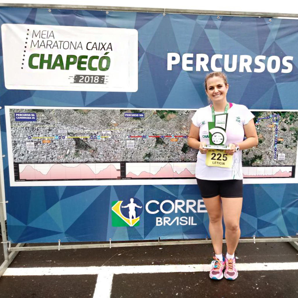  - Chapecó 21 quilômetros, Leticia 3º lugar