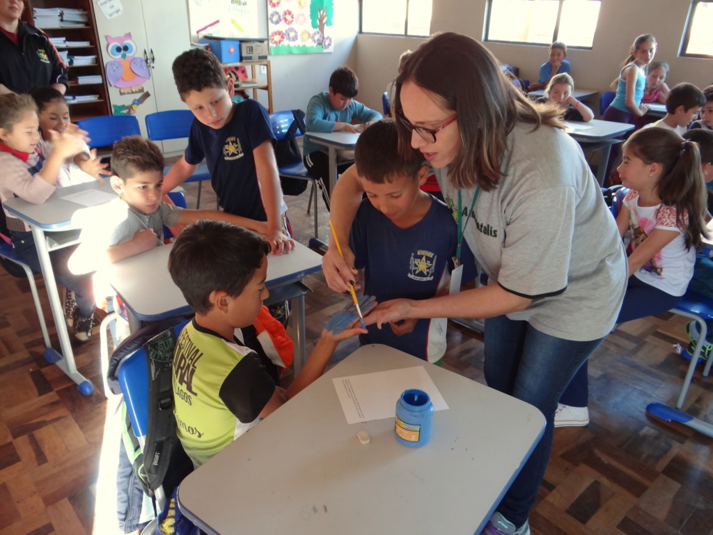 Ação de educação ambiental do PEA