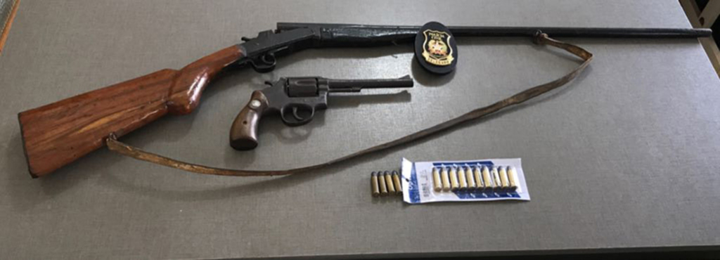 Em Anita, Polícia Civil cumpre mandados e encontra armas de fogo