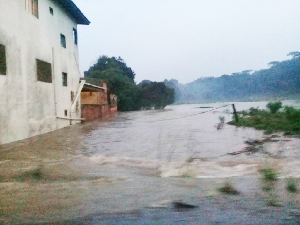 Chuva causa alagamentos e danos pela região