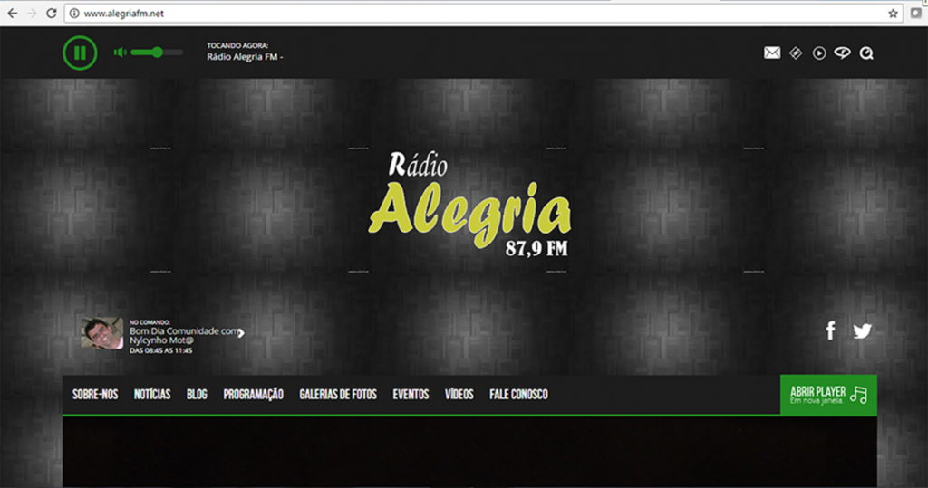 Rádio Alegria, de Anita Garibaldi, está com novo site e em breve terá App