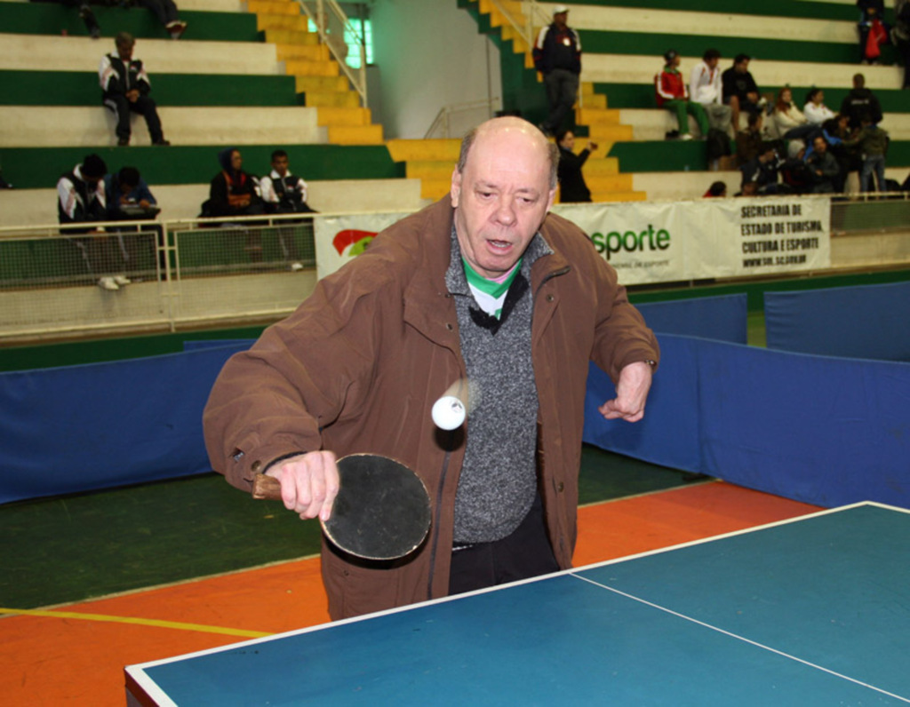 Seu Jaime, 62 anos, é exemplo  de superação nos Parajasc