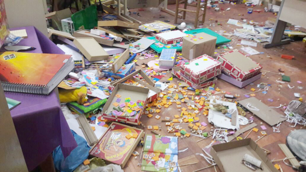 Menores invadem escola em Pinhal e causam danos ao patrimônio público