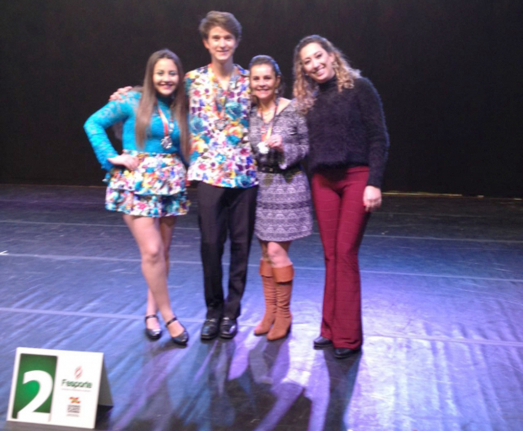 - E.E.B. José Zanchetti, de Abdon Batista, 2º lugar na categoria Dança de Salão Infantil