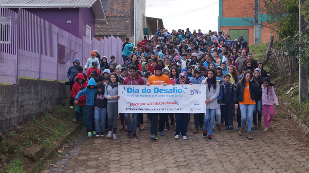 Cerro Negro movimentou sua população no Dia do Desafio