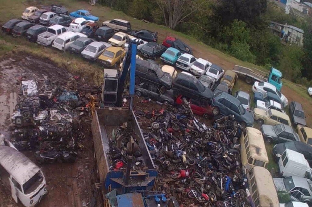 Detran inicia reciclagem de veículos em Jaguarão