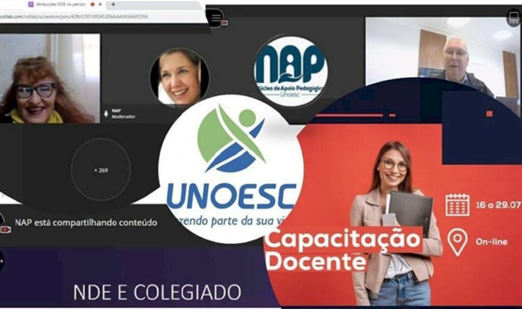 Núcleo de Apoio Pedagógico da Unoesc promove formação docente