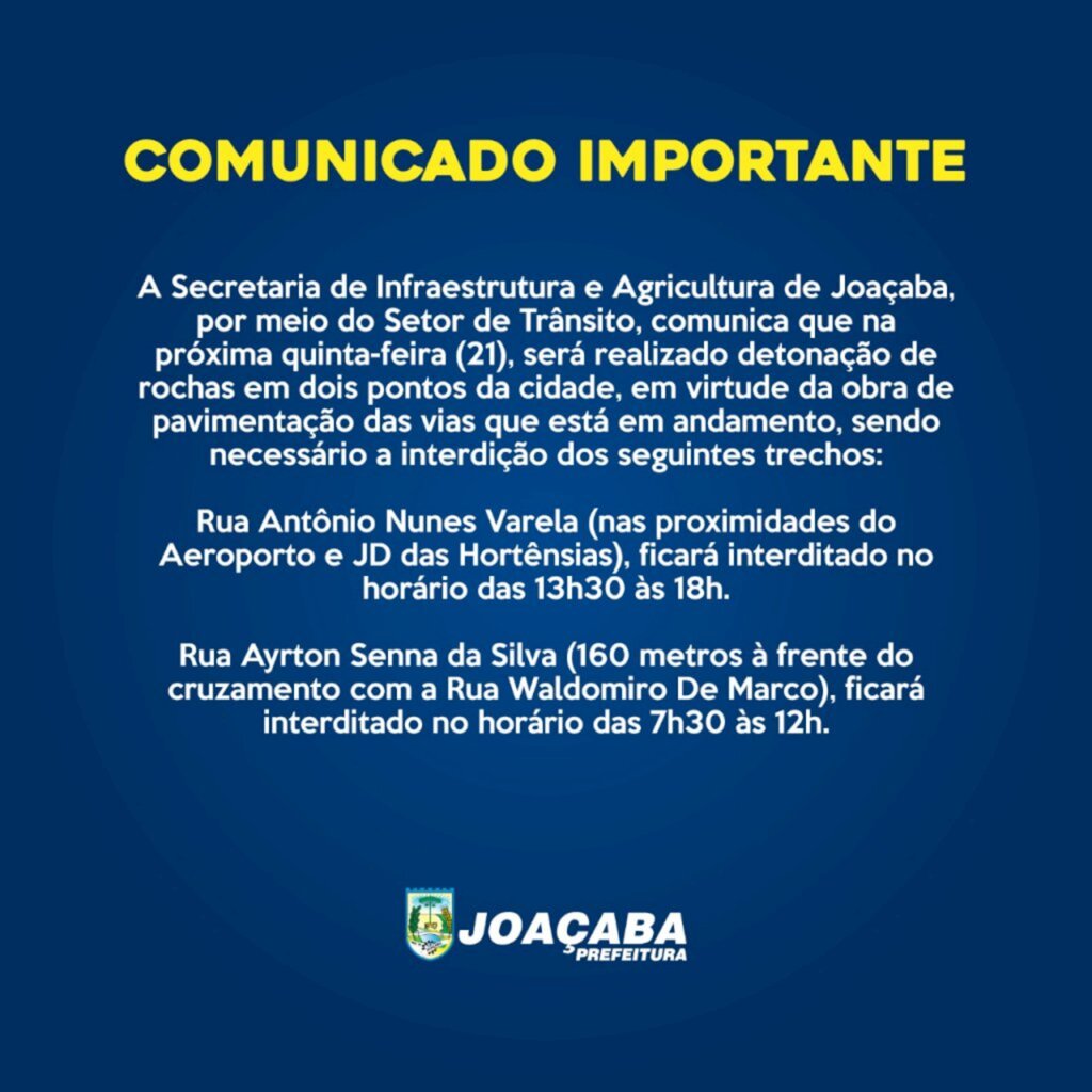 Comunicado Importante!