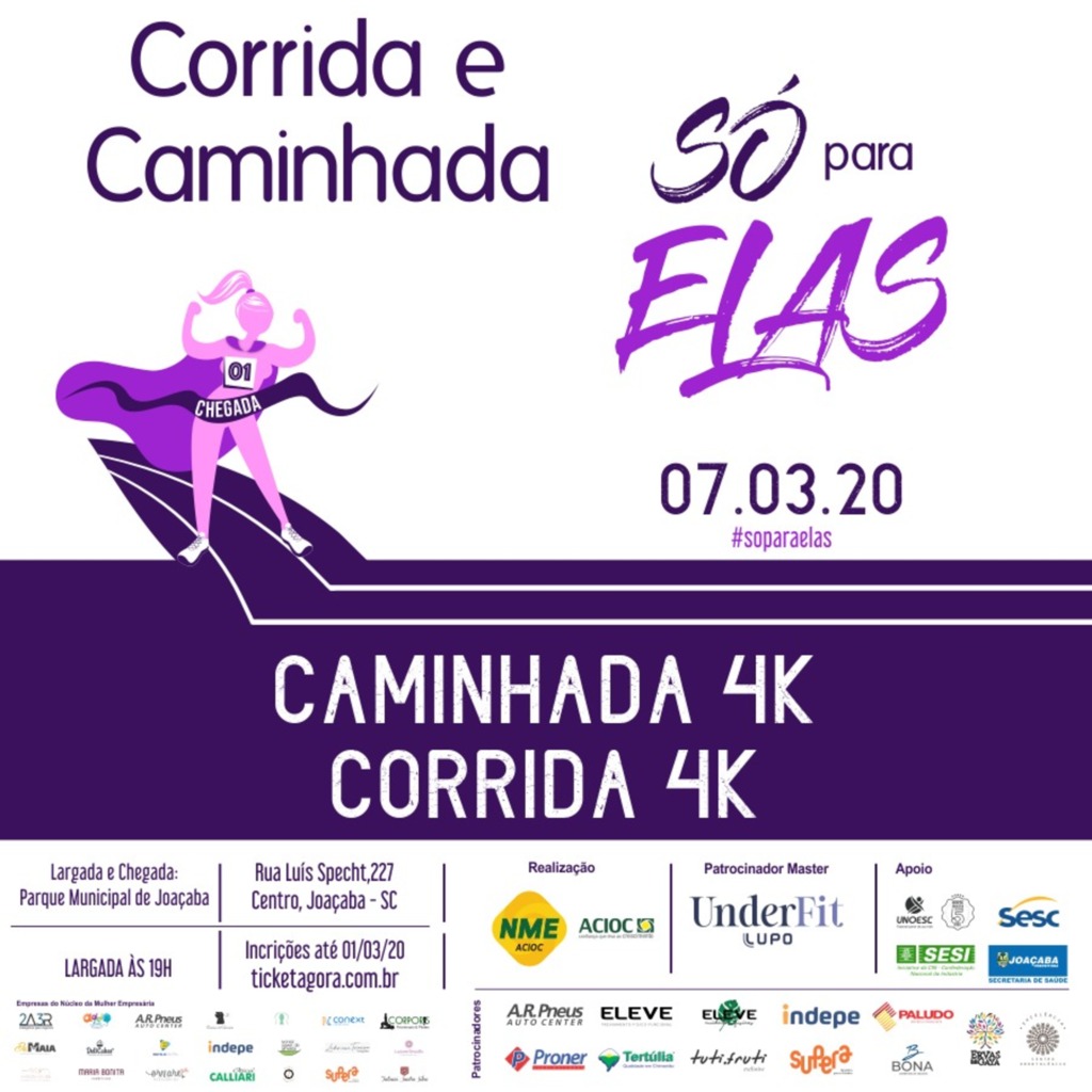 Conheça o trajeto da 'Corrida e Caminhada para Elas'