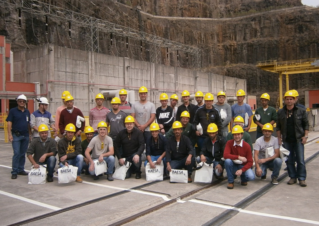 Colaboradores da Klabin visitam a Usina Barra Grande