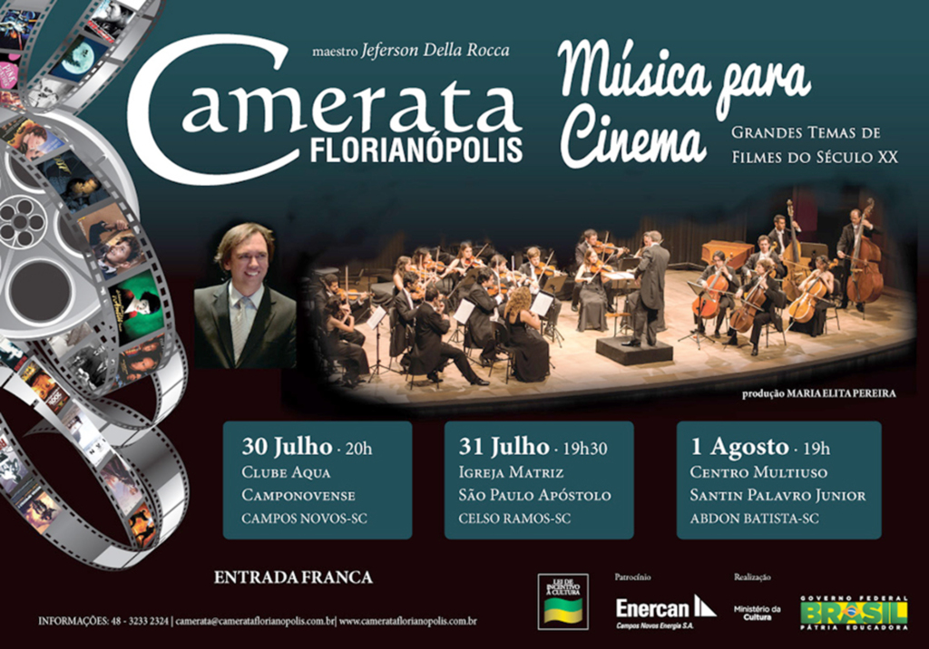 ENERCAN traz ?Música para Cinema? da  Camerata Florianópolis
