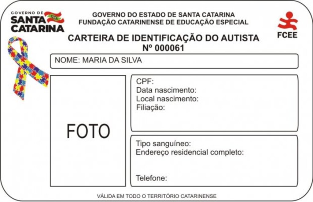 Carteira de Identificação do Autista será emitida pela Fundação Catarinense de Educação Especial