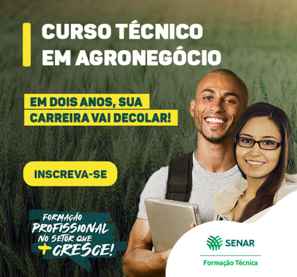 Últimas horas  Curso Técnico em Agronegócio:  inscrições encerram nesta quarta-feira