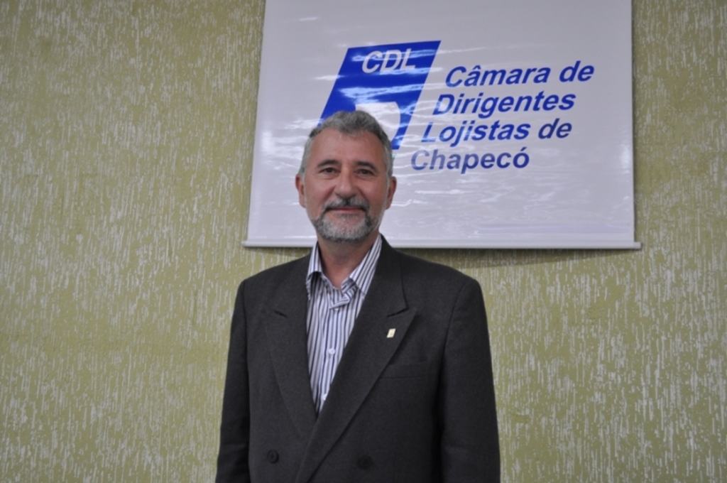  - Vice-presidente da Câmara de Dirigentes Lojistas de Chapecó (CDL), Gilberto João Badalotti