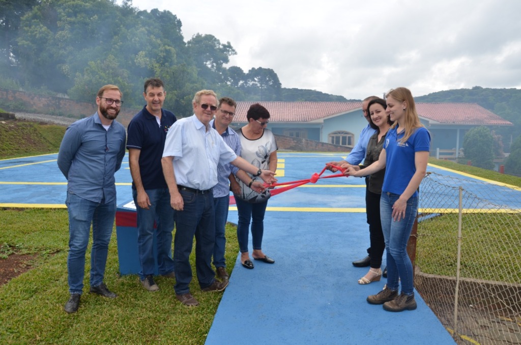 Inaugurado o heliponto do Hospital Frei Rogério, em Anita Garibaldi