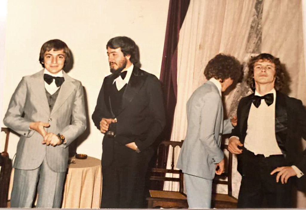  - Na foto da esquerda para a direita: Marius Juliano Farina, Eugênio de Barba, Mário Cesar Carneiro (Prego) e Roberto Baretta.