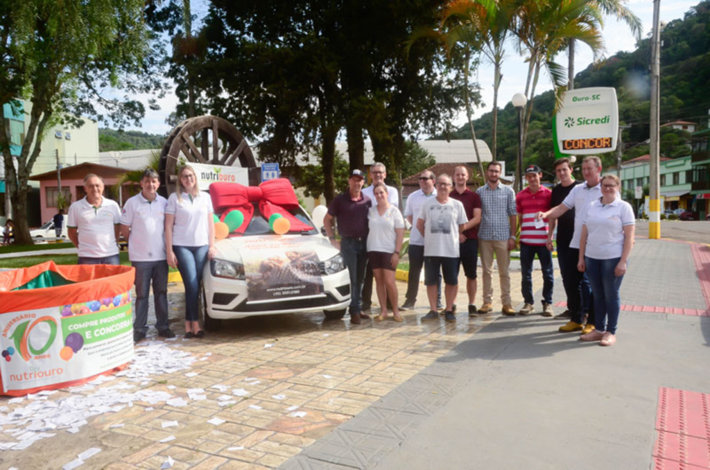 Realização do Sorteio da Campanha  ' Nutriouro Alimentos, 10 anos com você'