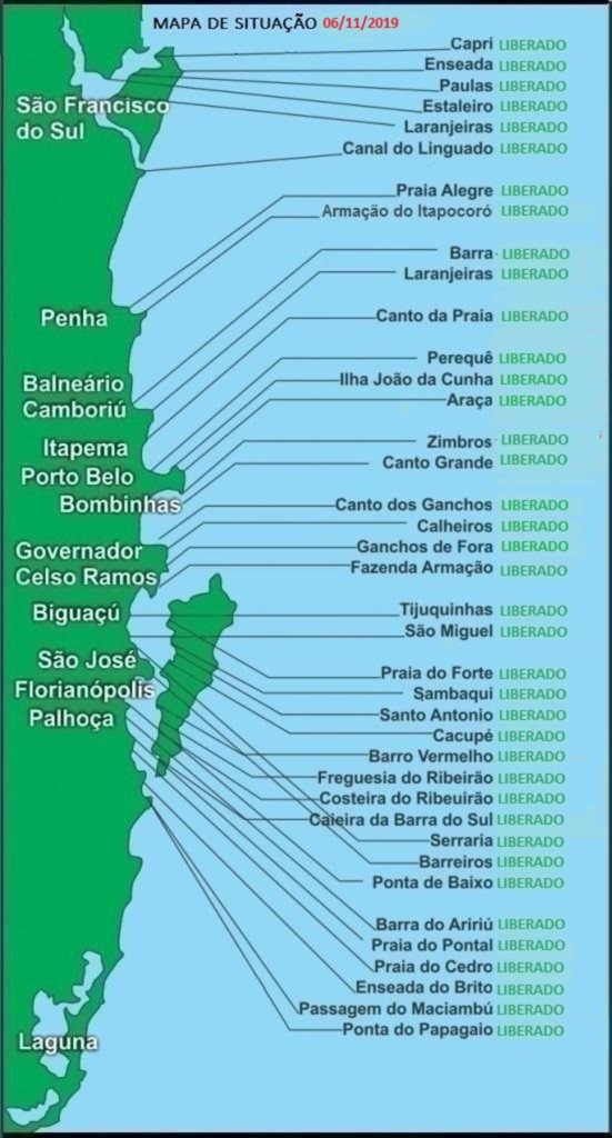 Todos os cultivos de moluscos de Santa Catarina estão novamente liberados para comercialização