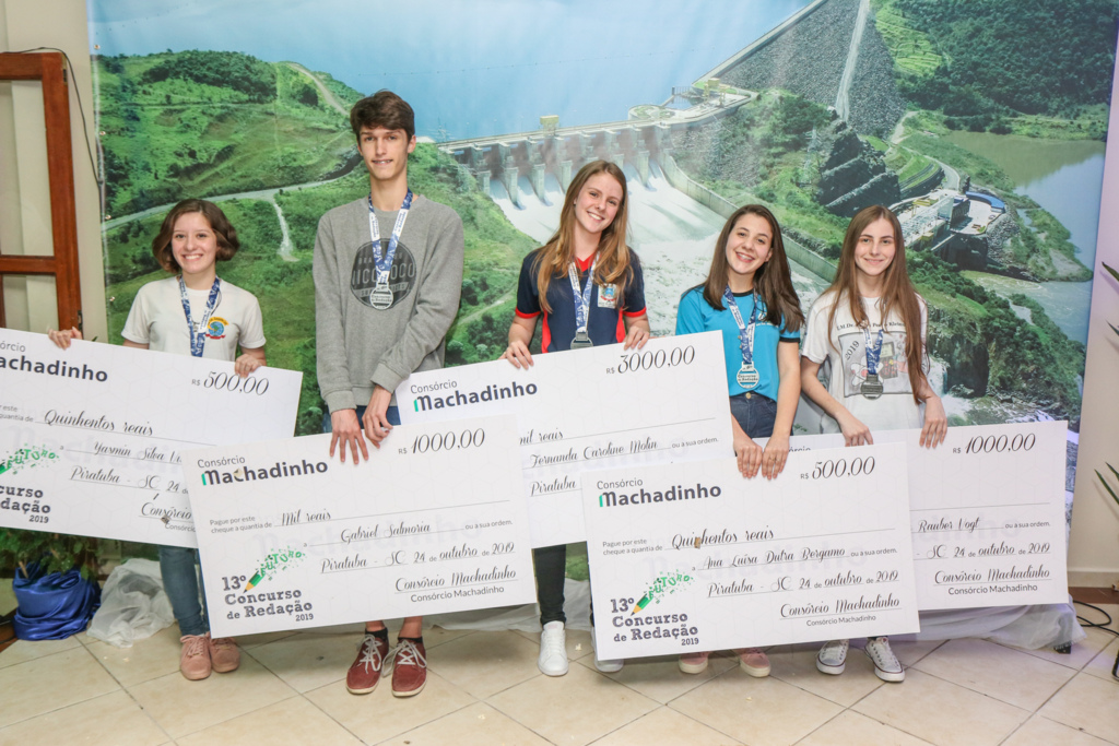 Premiados os vencedores da 13ª Edição do Concurso de Redação do Consórcio Machadinho