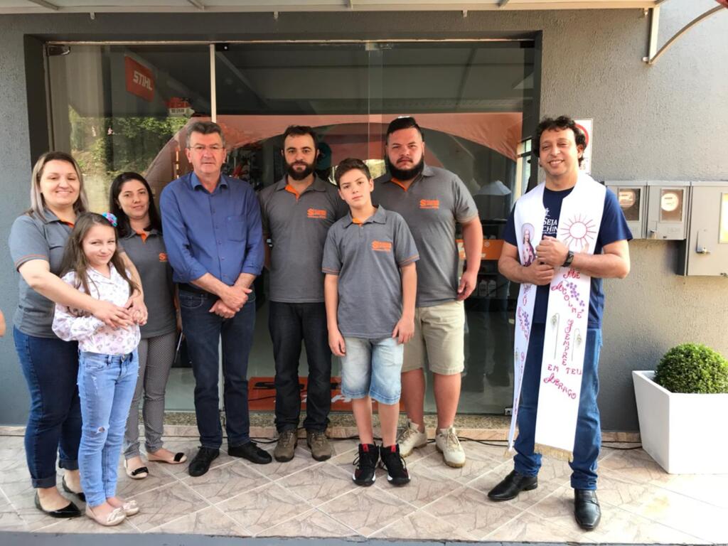 Prefeito Dorini prestigia a inauguração da Loja Stihl em Capinzal