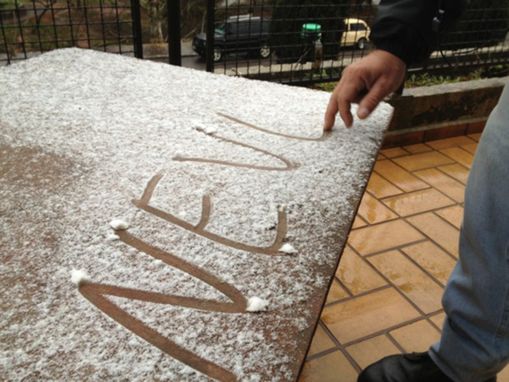 Serra de Santa Catarina registra  neve nesta quarta-feira