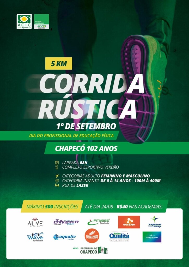 Núcleo de Academias da ACIC promove 1ª Corrida Rústica