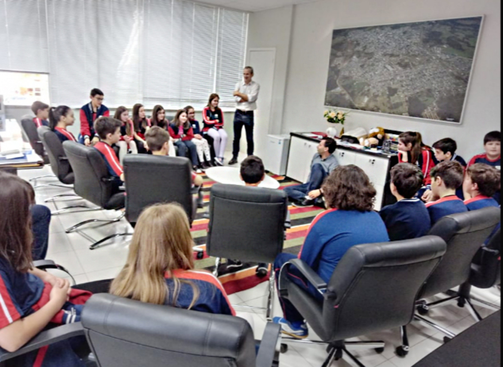 Alunos do Colégio Auxiliadora visitam à Prefeitura de Campos Novos