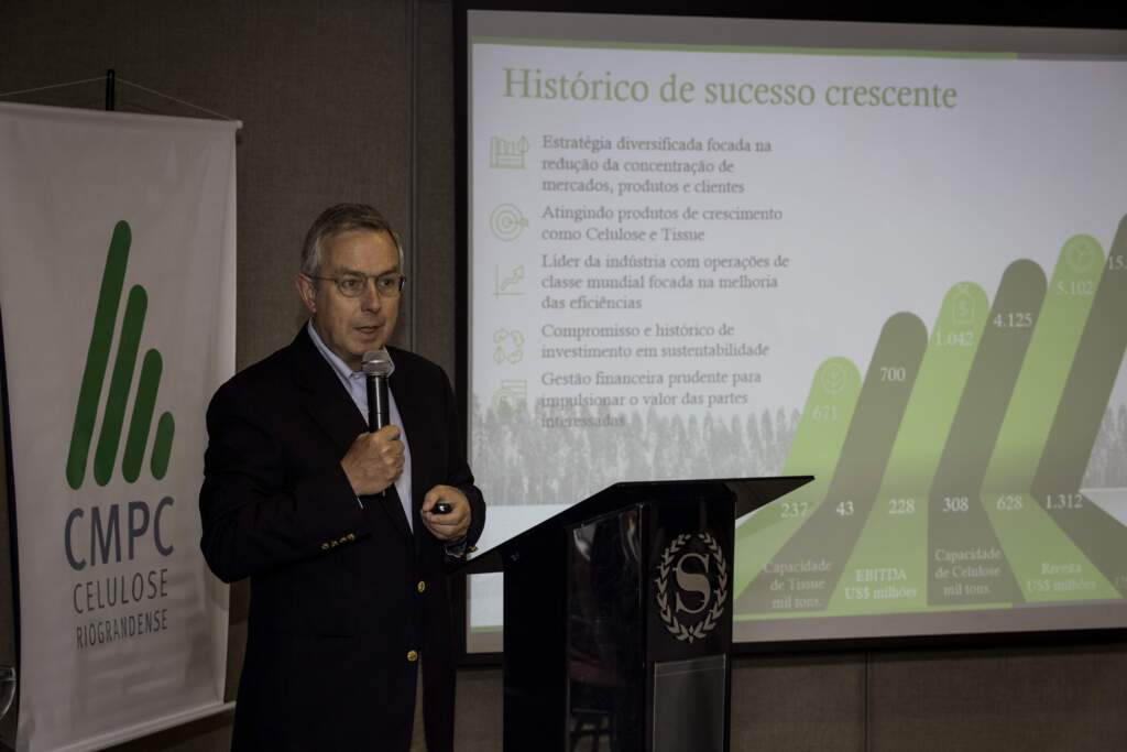 CMPC fala à imprensa sobre investimentos
