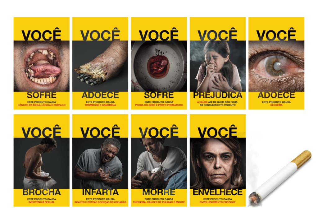 Cigarros terão novas imagens de advertência