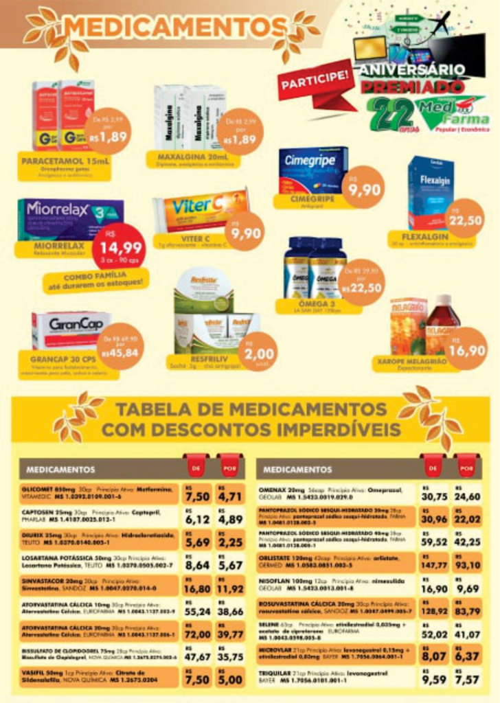 Farmácias MED FARMA Popular / Econômica