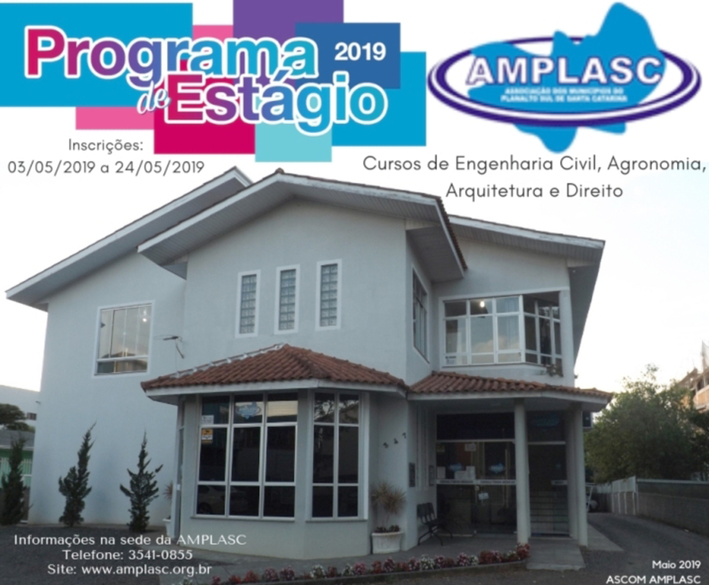 AMPLASC abre programa de seleção de estagiários