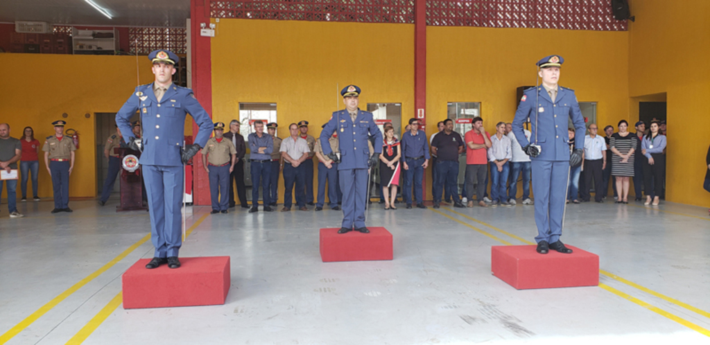 Formatura e troca de comando do Corpo de Bombeiros de Capinzal