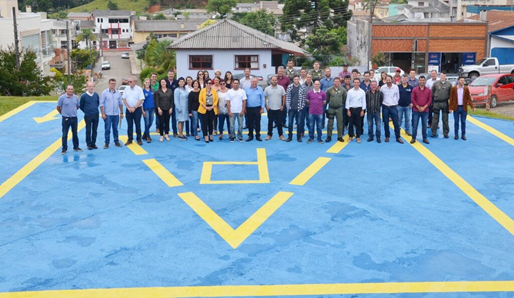 Inaugurado o heliponto do Hospital Frei Rogério