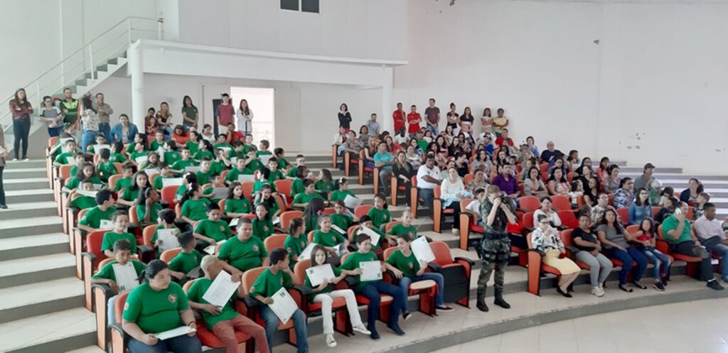 Polícia Ambiental de Lages realiza formatura  dos alunos PUMA de Campo Belo