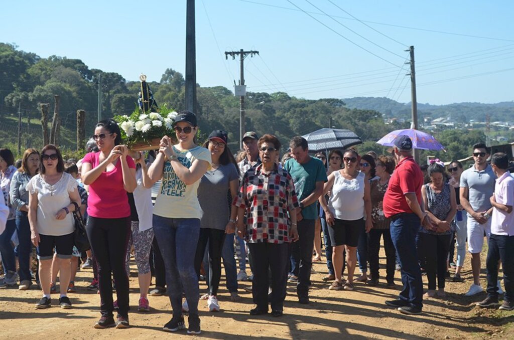 Realizada a 1ª Romaria de Nossa Senhora  Aparecida em Anita Garibaldi