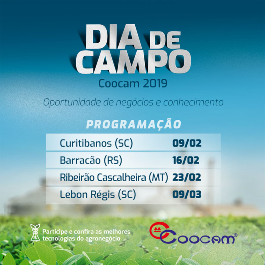 Dias de Campo Coocam 2019 começa nesta semana