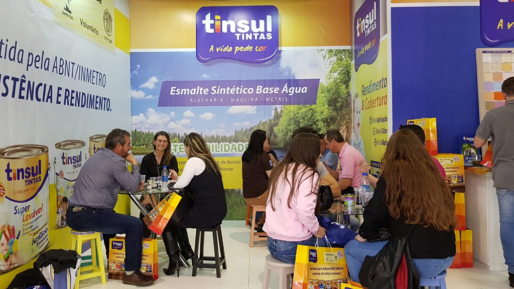 Tinsul Tintas participa da 21ª Construsul - Feira Internacional da Construção