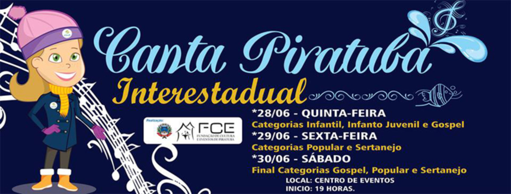 Etapa interestadual do Canta Piratuba tem 126 inscritos