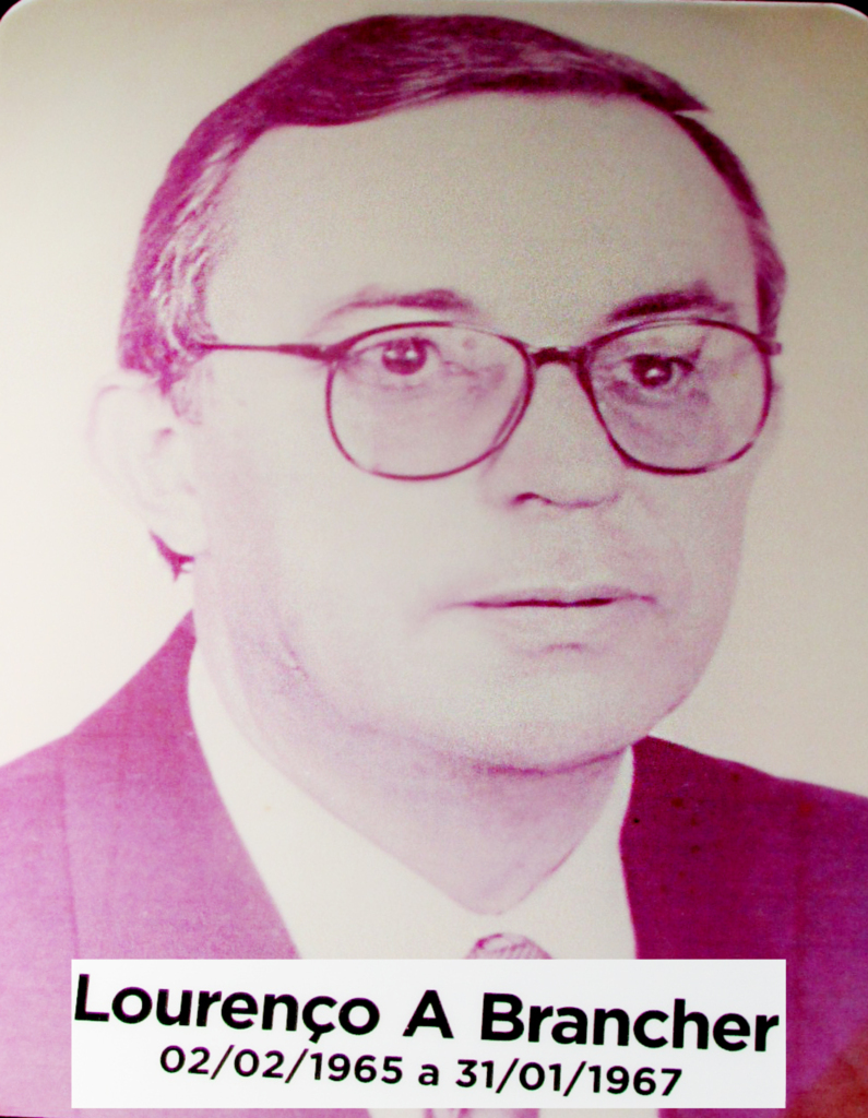  - Lourenço Antonio Brancher, presidente da Câmara de Capinzal, de 02/02/1965 a 31/01/1967.