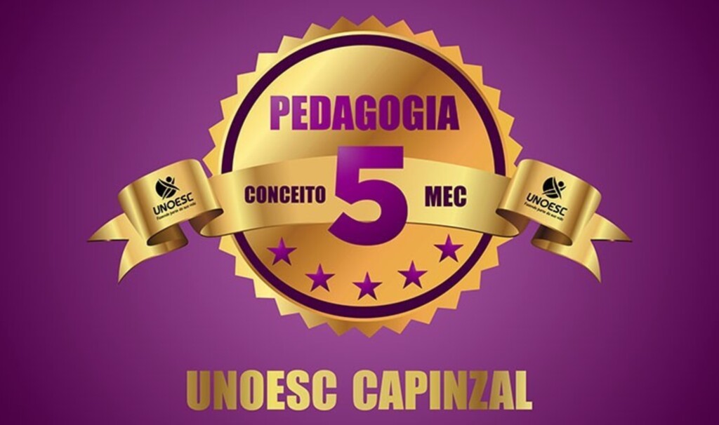 Curso de Pedagogia da Unoesc Capinzal recebe conceito 5 do MEC