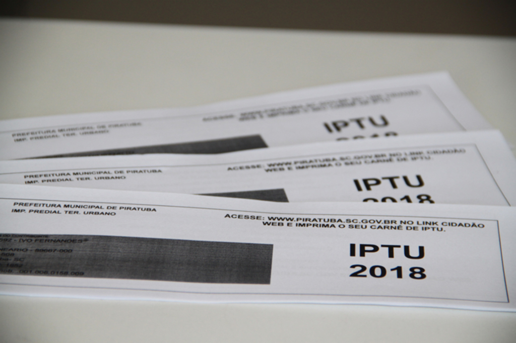 Carnês de IPTU começam a ser entregues no dia 20 de maio