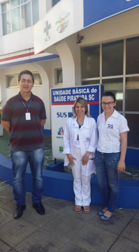  - Secretário de Saúde e Assistência Social, Vanderlei Weber, Enfermeira Cirene da Silva e a servidora municipal Graciele d'Ávila estão envolvidos na organização do evento, que deverá ser realizado anualmente em Piratuba