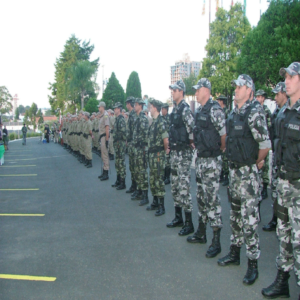 Polícias Militares do 3º BPM comemoram os 175 anos da instituição em Santa Catarina