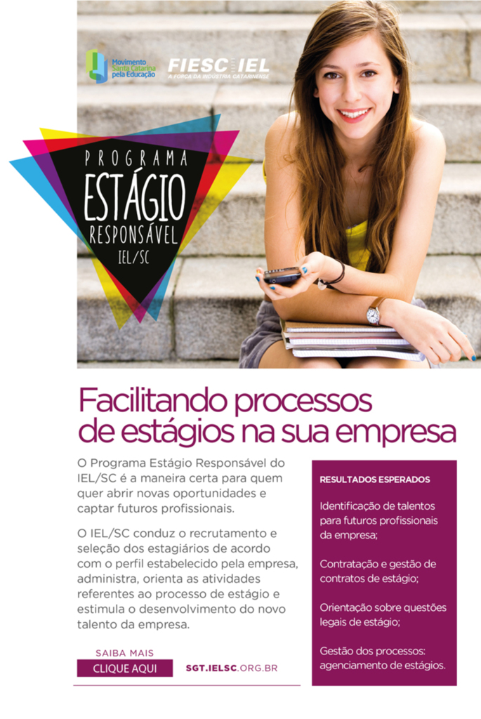 IEL divulga vagas de estágios para estudantes de Joaçaba