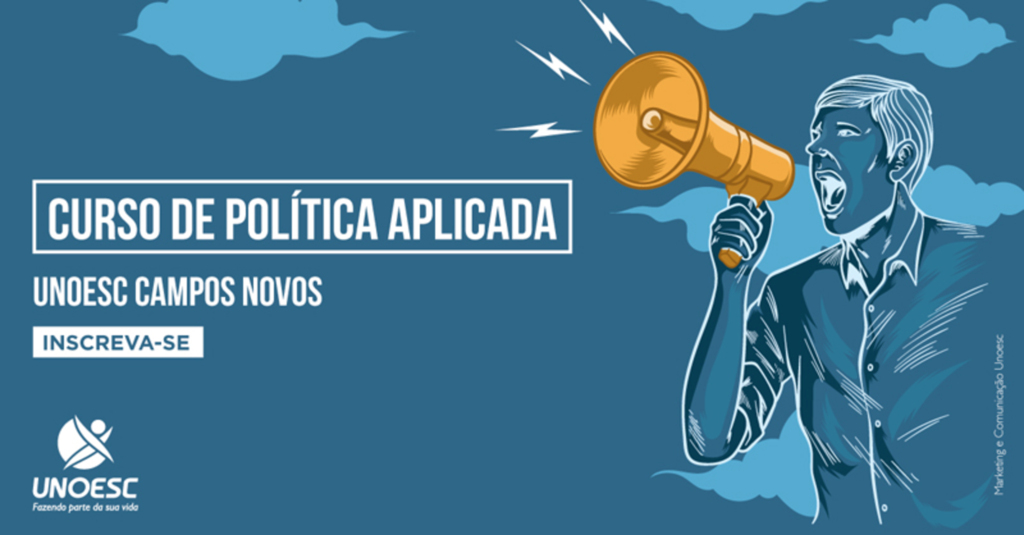 - As Inscrições para o curso de Política Aplicada vão até o dia 25 de fevereiro.