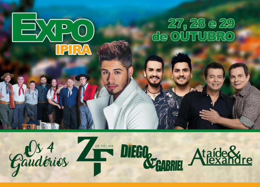 1ª EXPO Ipira reunirá artistas de renome nacional