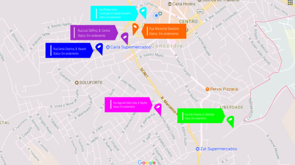 Obras do SES estão chegando ao Centro de Concórdia