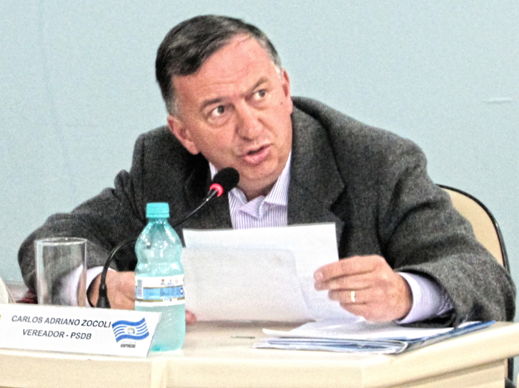  - Vereador de Capinzal (SC), Carlos Adriano Zocoli (PSDB).