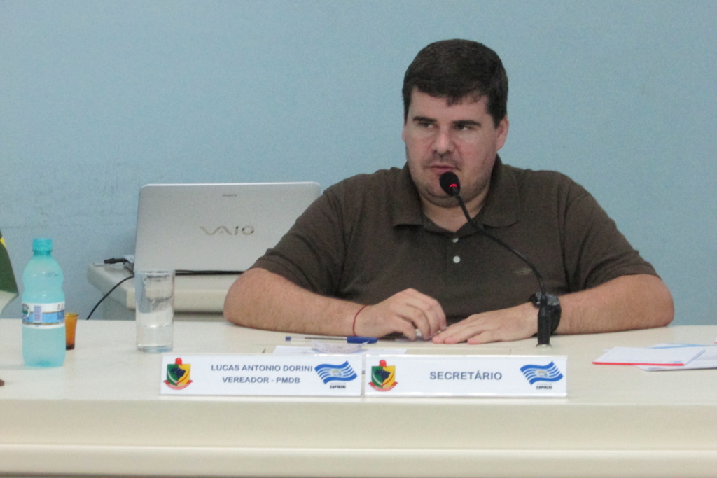  - Vereador de Capinzal e 1º secretário Lucas Antonio Dorini (PMDB).