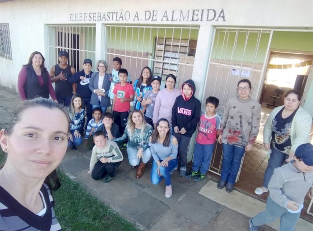 Estudantes de Pinhal da Serra participam de atividades de prevenção de saúde